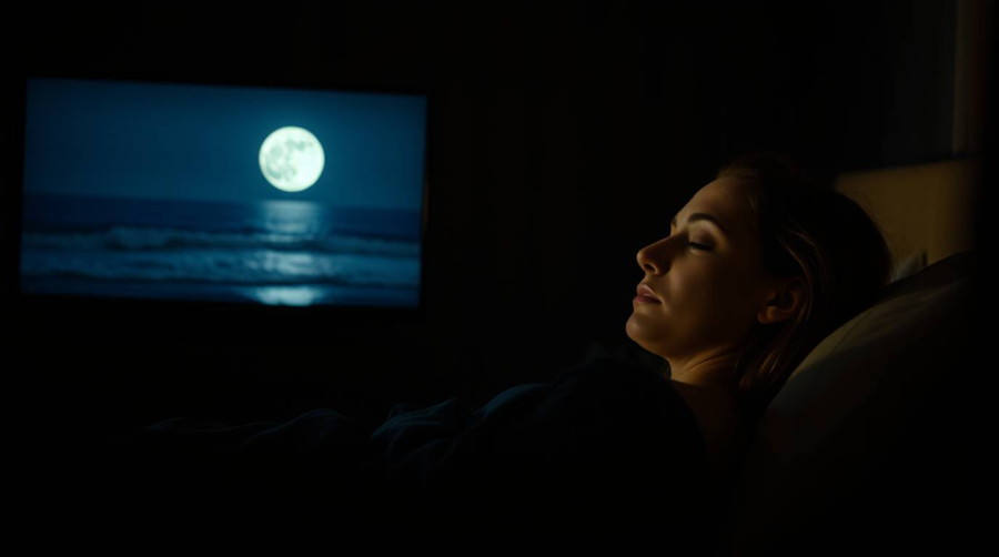 Woman sleeping peacefully